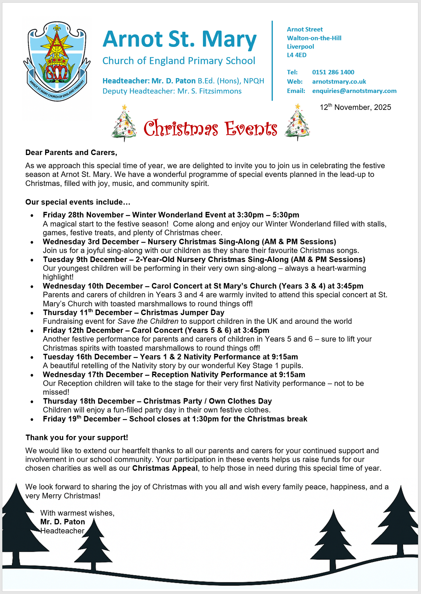 Christmas Events 2025