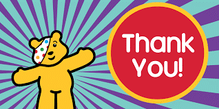 Children in Need thank you